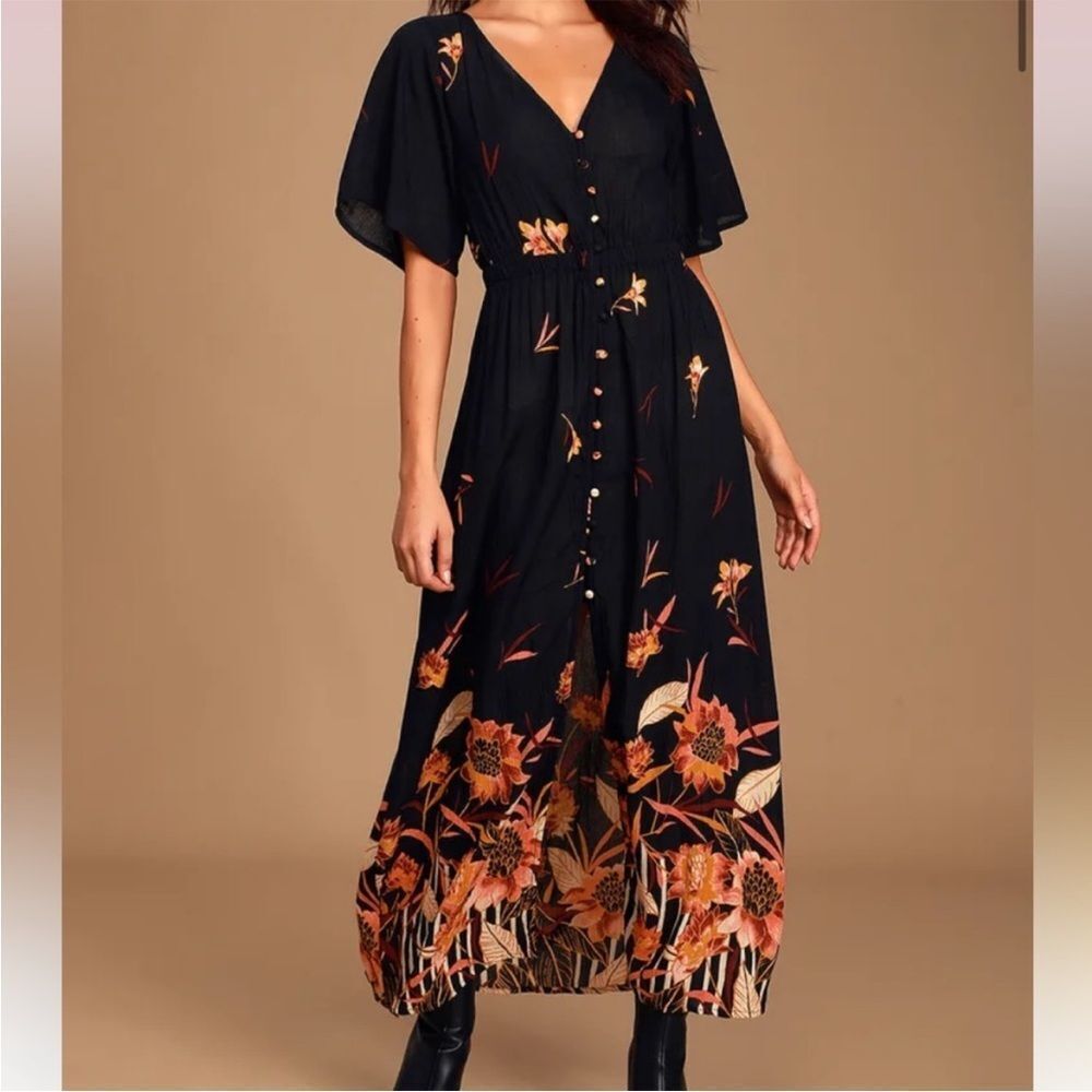 Billabong floral maxi dress